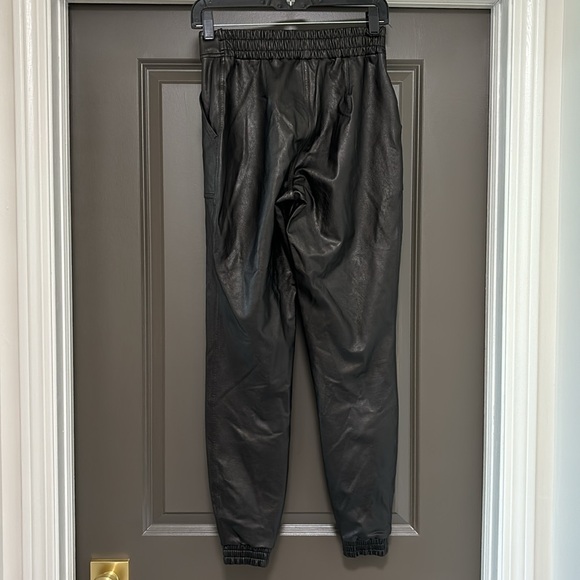 SPANX black faux leather shaping jogger S - Picture 3 of 7